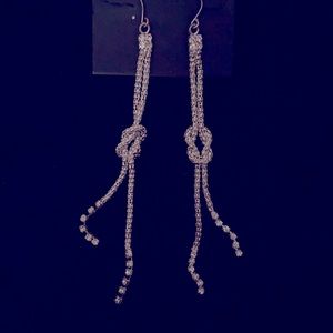 Rhinestone dangles! Silver Glitz!